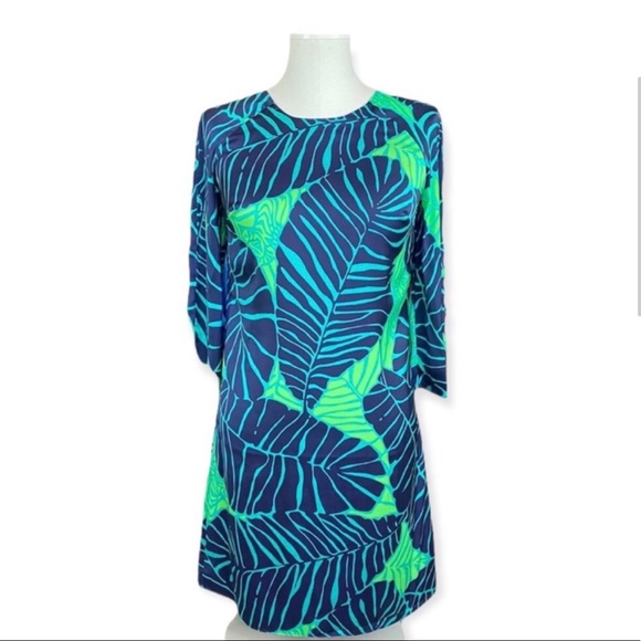 Lilly Pulitzer Carol Shift Dress Under the Palms EUC - Picture 2 of 4